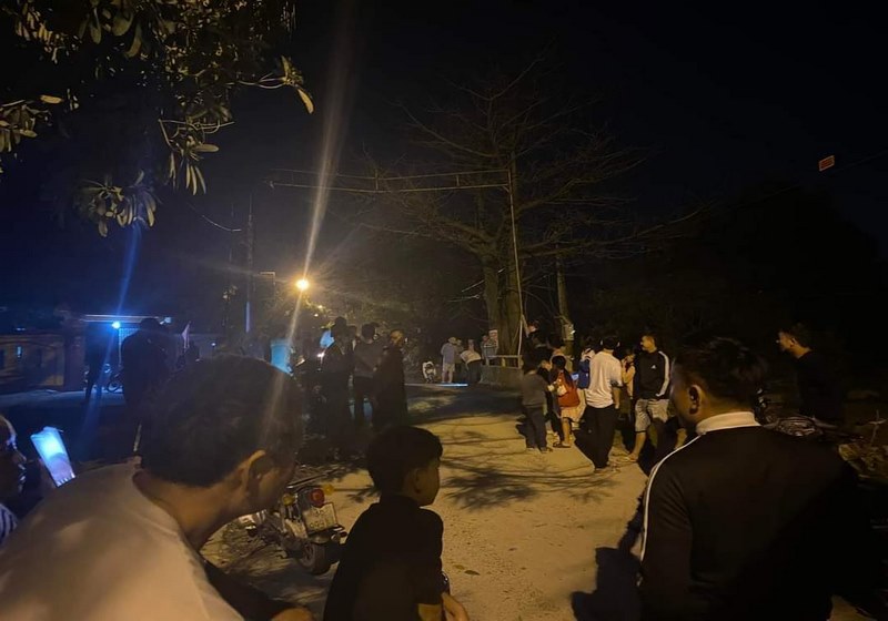 Gần 9 giờ tối người dân nghe thấy một tiếng nổ lớn